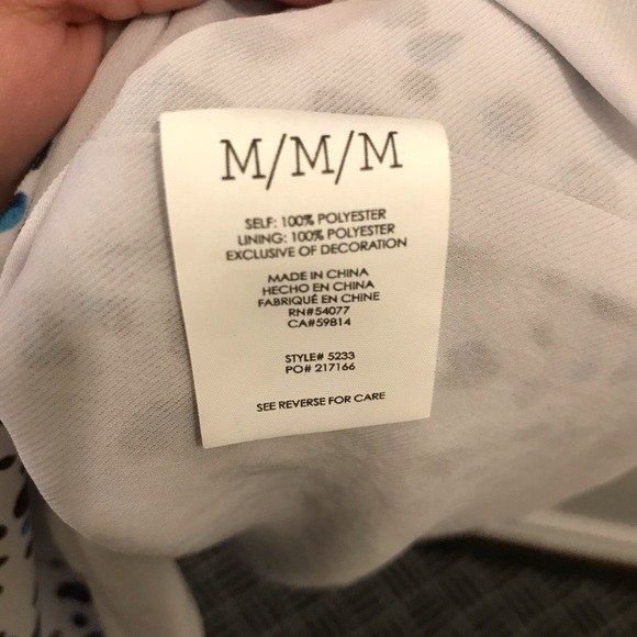 CAbi Camilla Leopard Print Shirt Dress blue medium - Picture 10 of 12